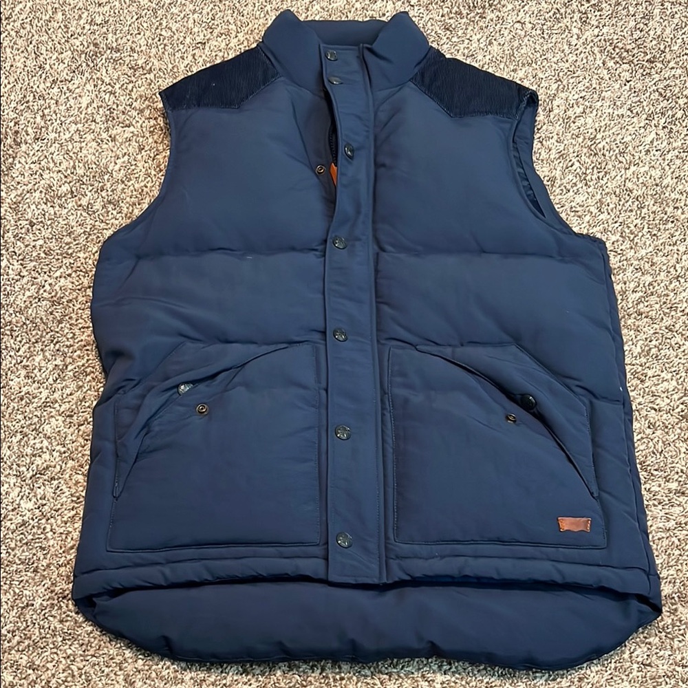 Levi's Blue Quilted Puffer Vest